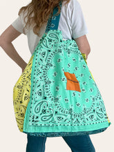 Charger l'image dans la galerie, Big Kabas - Menthe jaune turquoise