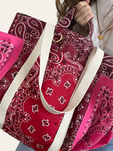 Charger l'image dans la galerie, Big Weekly bag - Bordeaux, rouge et rose flashy