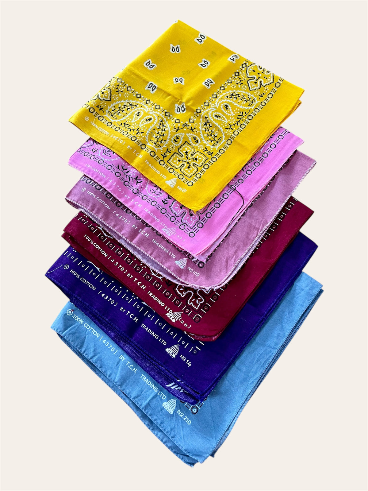 Bandana vintage 100 % coton, sélectionné par Kombinaison – photo 13