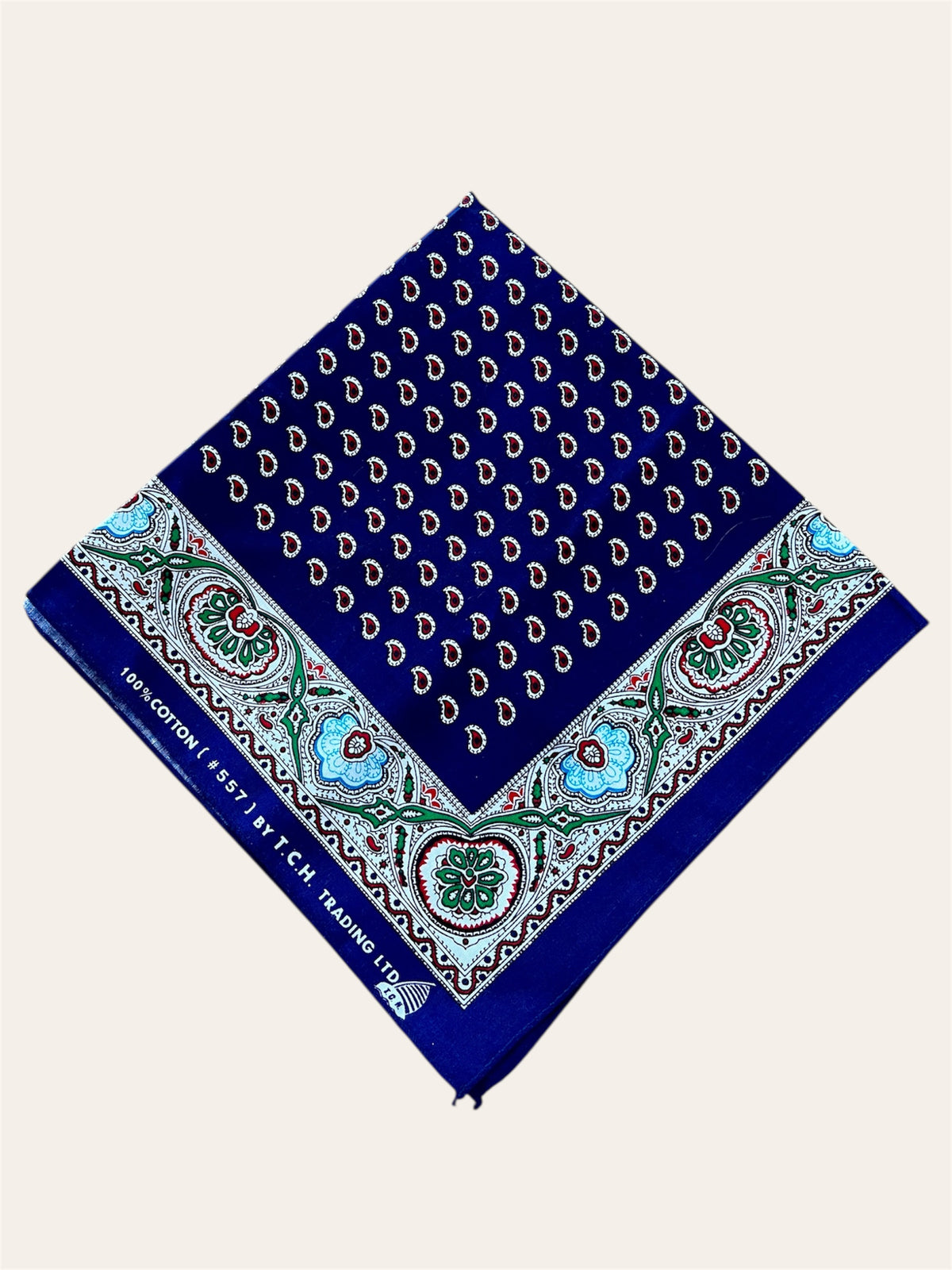 Bandana vintage 100 % coton, sélectionné par Kombinaison – photo 9