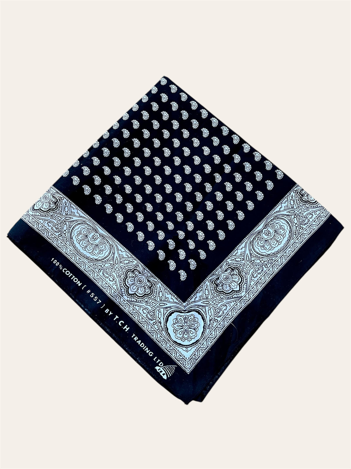 Bandana vintage 100 % coton, sélectionné par Kombinaison – photo 2