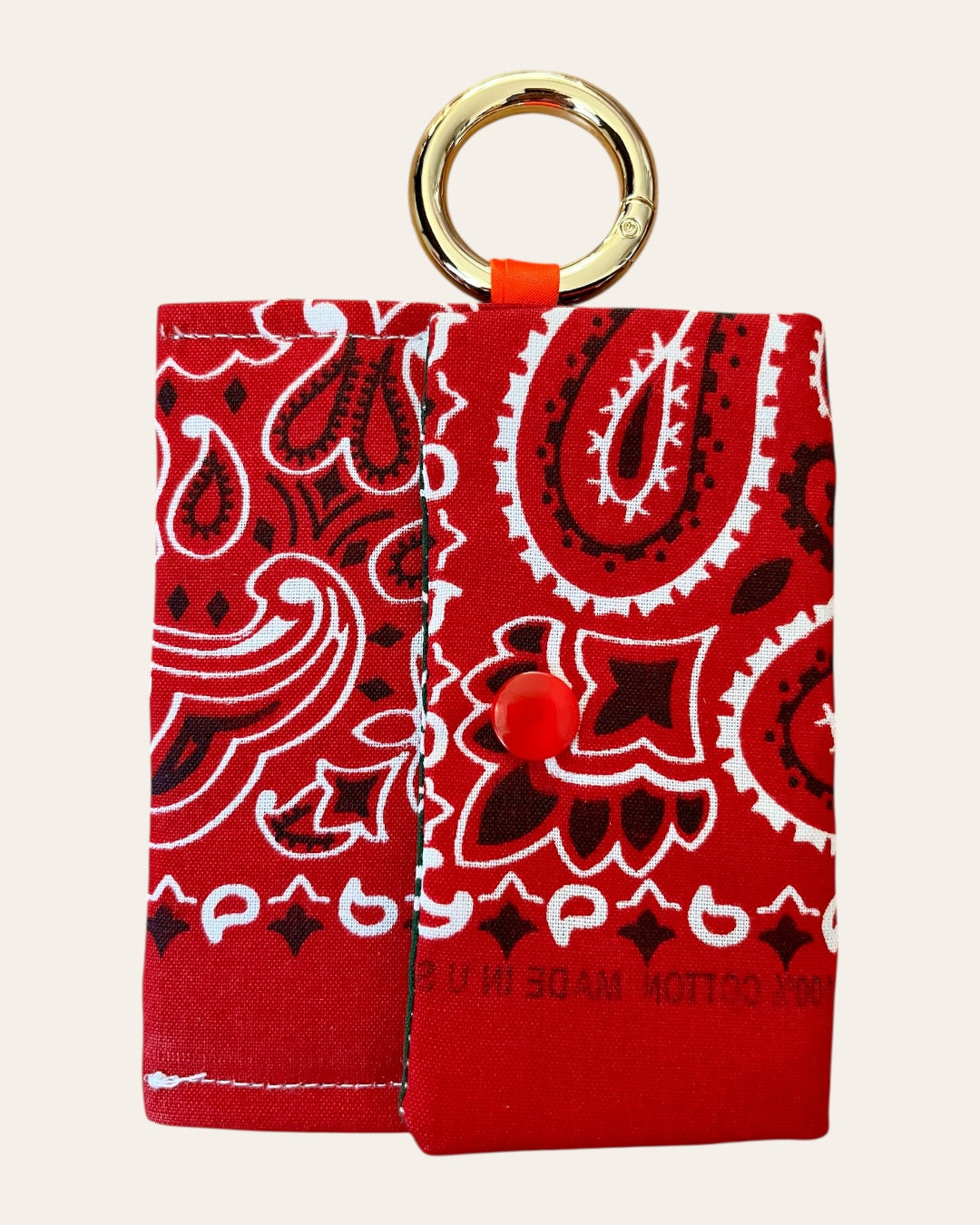 Mini pochette en bandana Kombinaison, fait main à Paris – photo 7