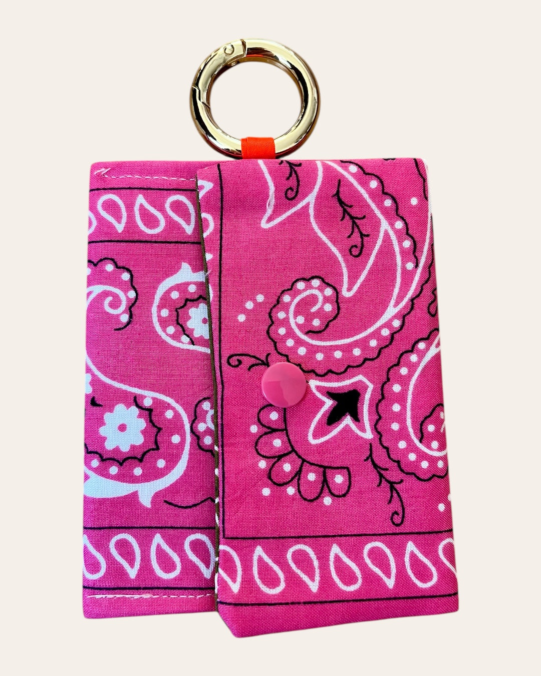 Mini pochette en bandana Kombinaison, fait main à Paris – photo 9