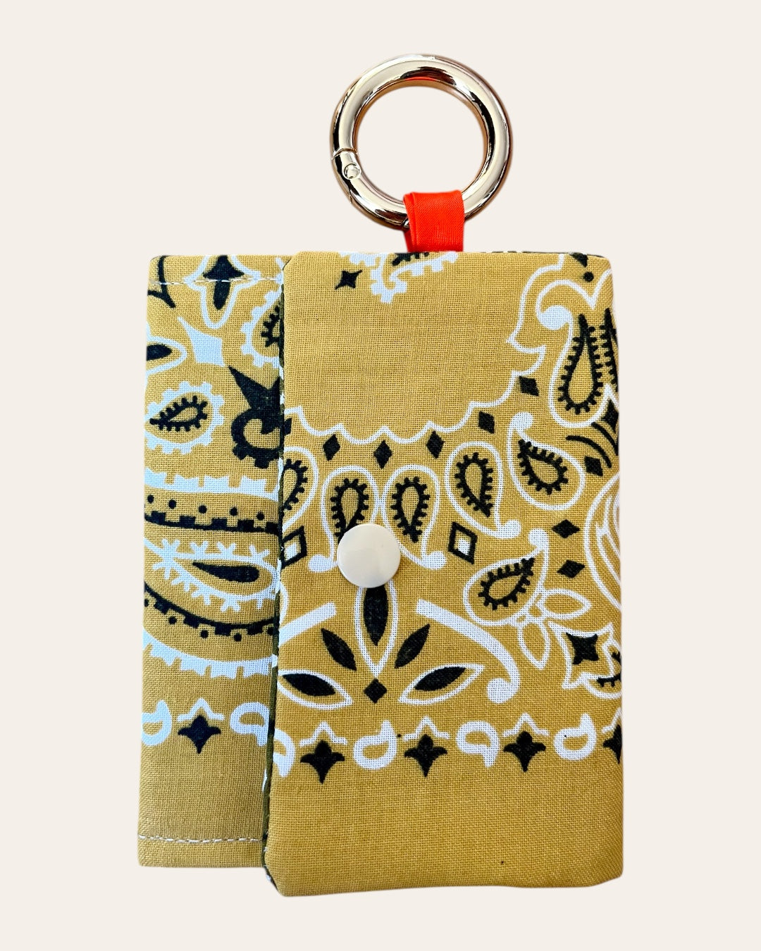 Mini pochette en bandana Kombinaison, fait main à Paris – photo 2
