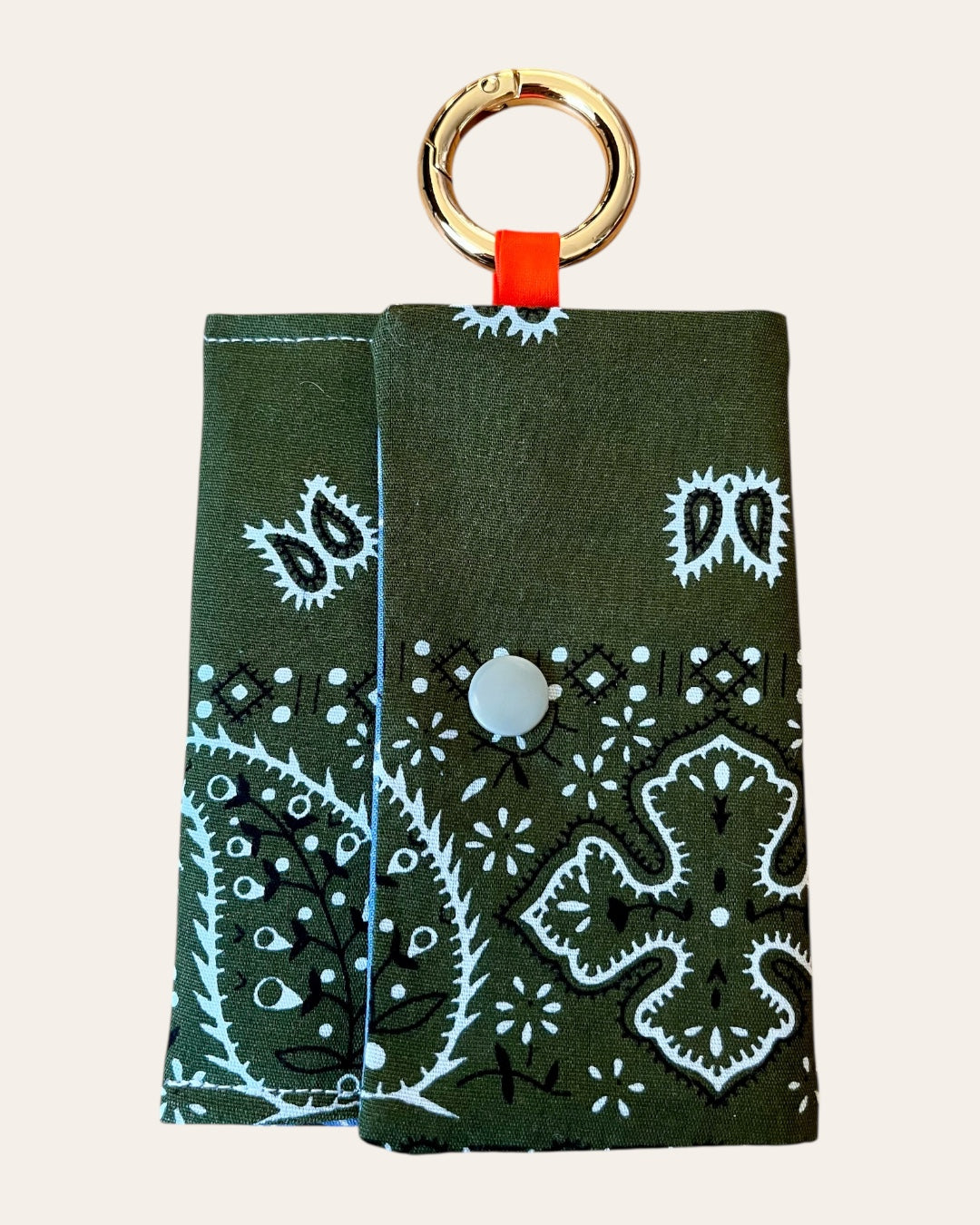 Mini pochette en bandana Kombinaison, fait main à Paris – photo 14