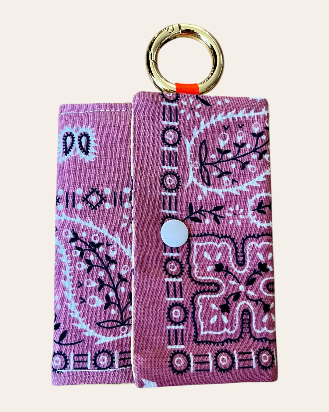 Mini pochette en bandana Kombinaison, fait main à Paris – photo 15