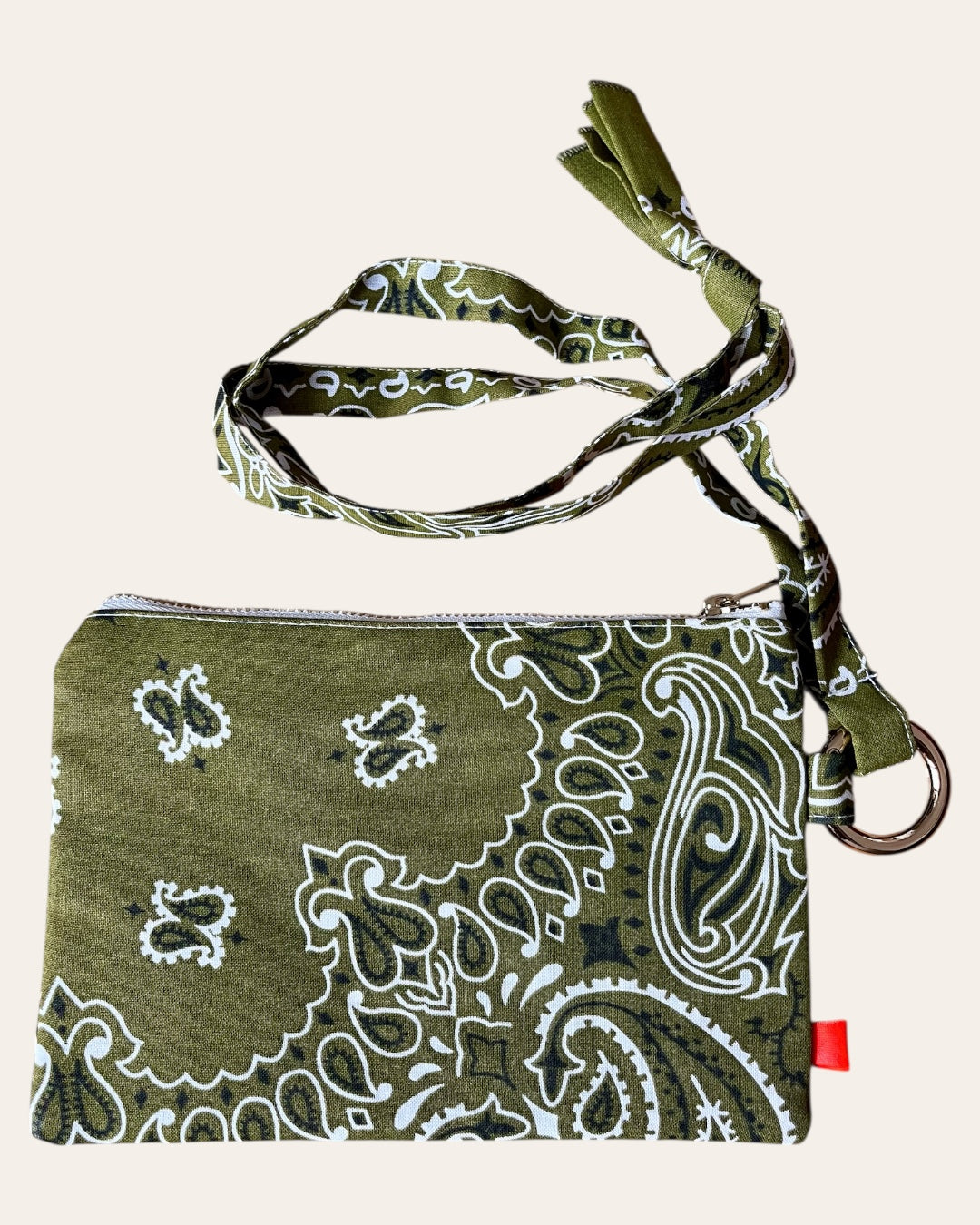 Pochette Klipette en bandana Kombinaison, fait main à Paris – photo 7