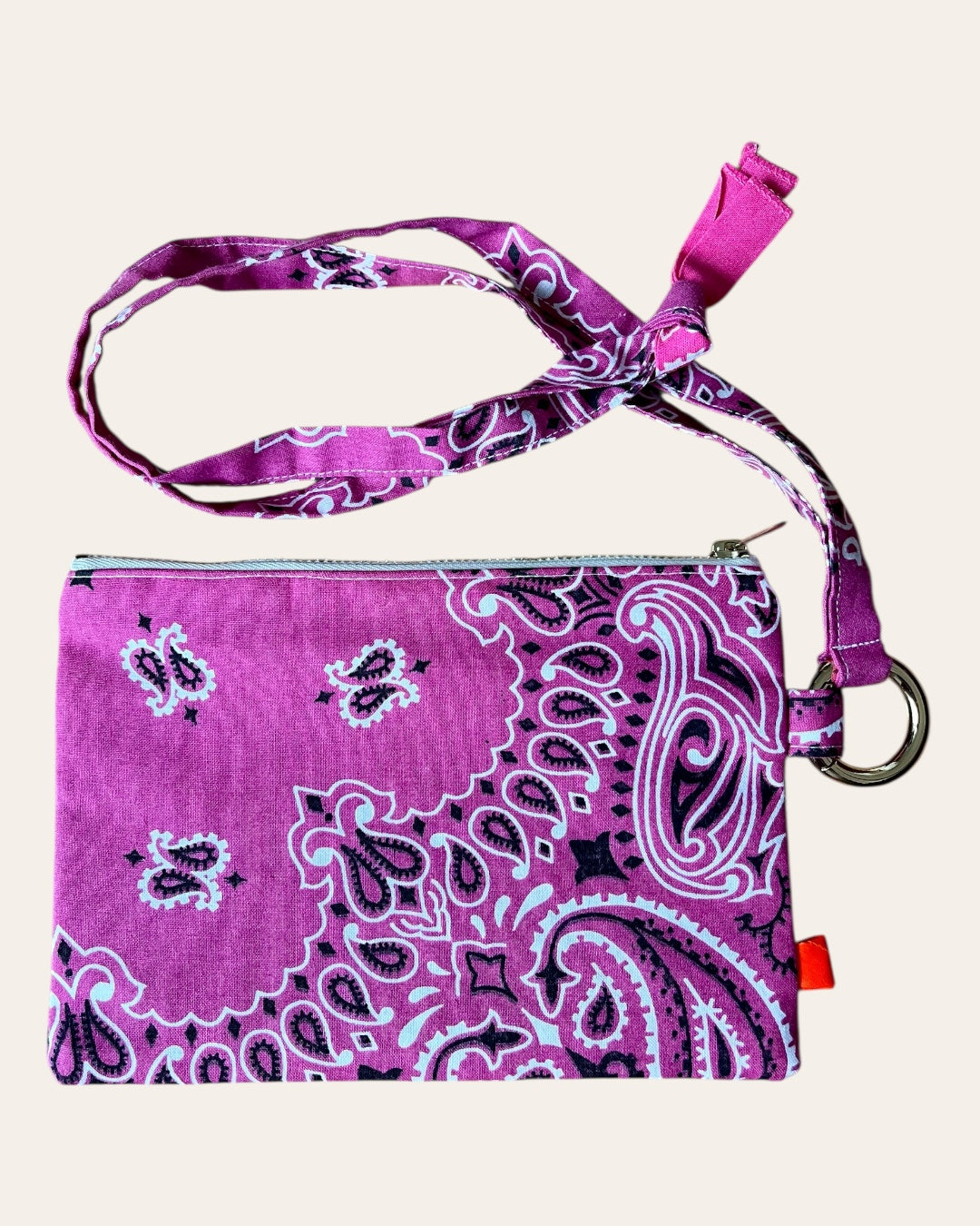 Pochette Klipette en bandana Kombinaison, fait main à Paris – photo 8