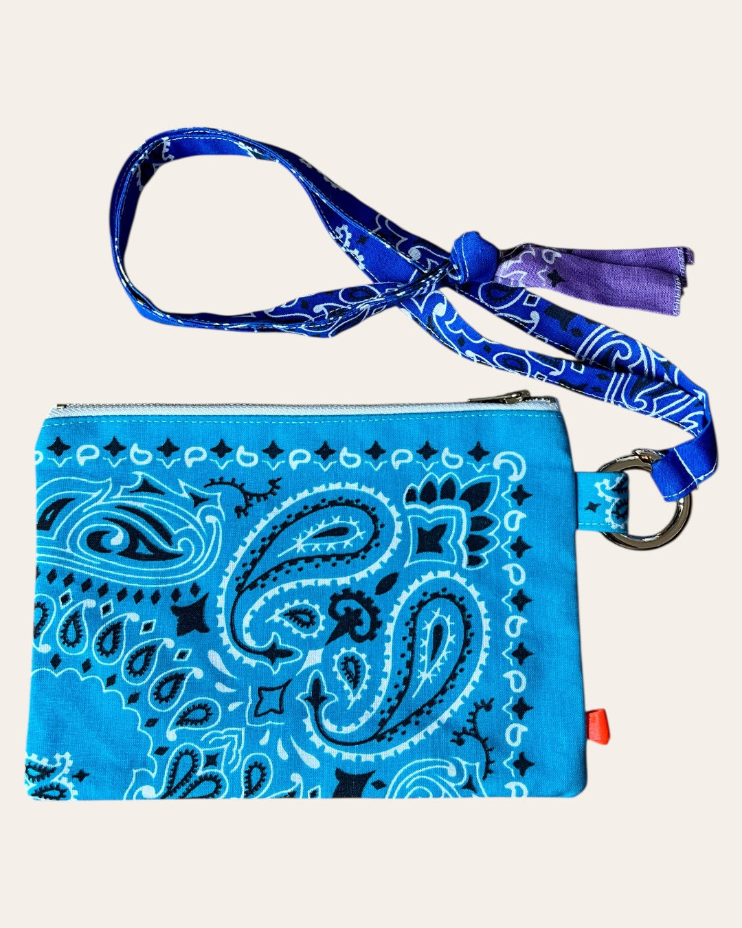 Pochette Klipette en bandana Kombinaison, fait main à Paris – photo 11