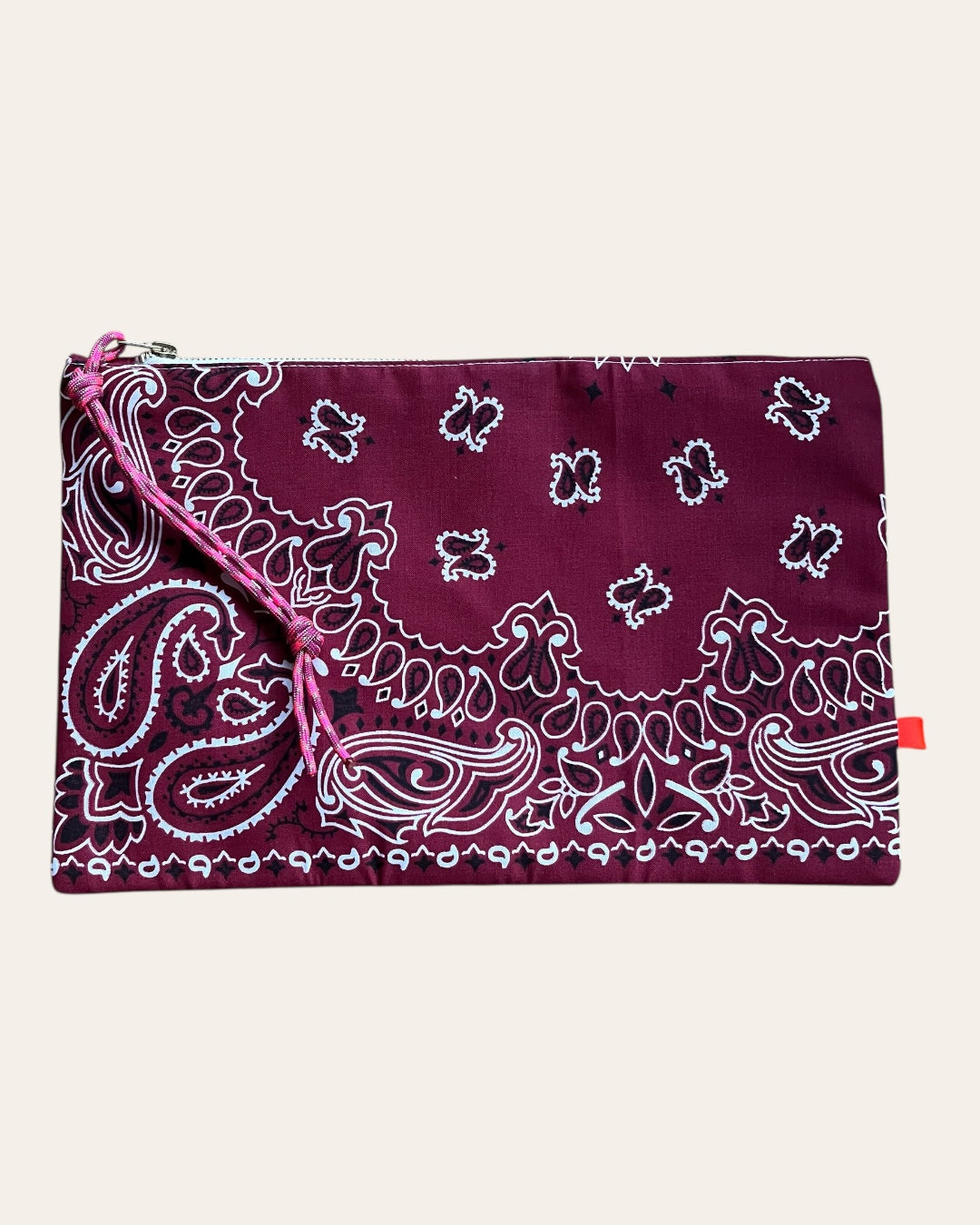Pochette fourre-tout en bandana Kombinaison, fait main à Paris – photo 3
