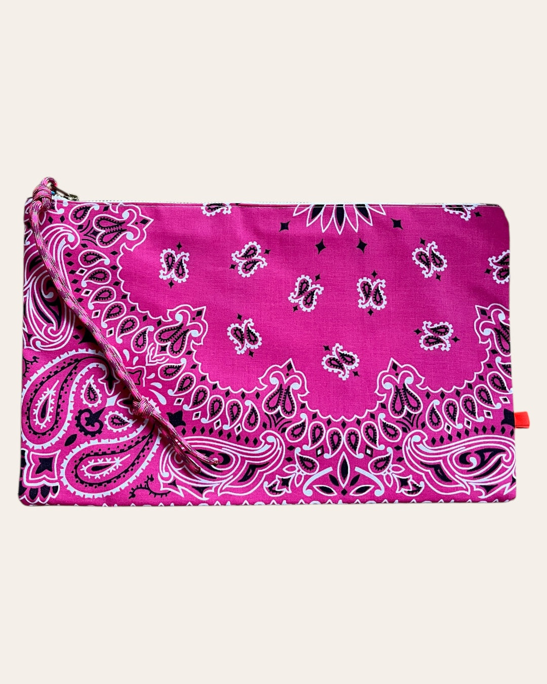 Pochette fourre-tout en bandana Kombinaison, fait main à Paris – photo 7