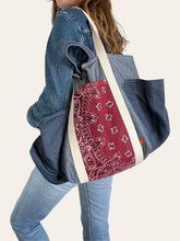 Charger l'image dans la galerie, Big Weekly bag - jeans et bodeaux
