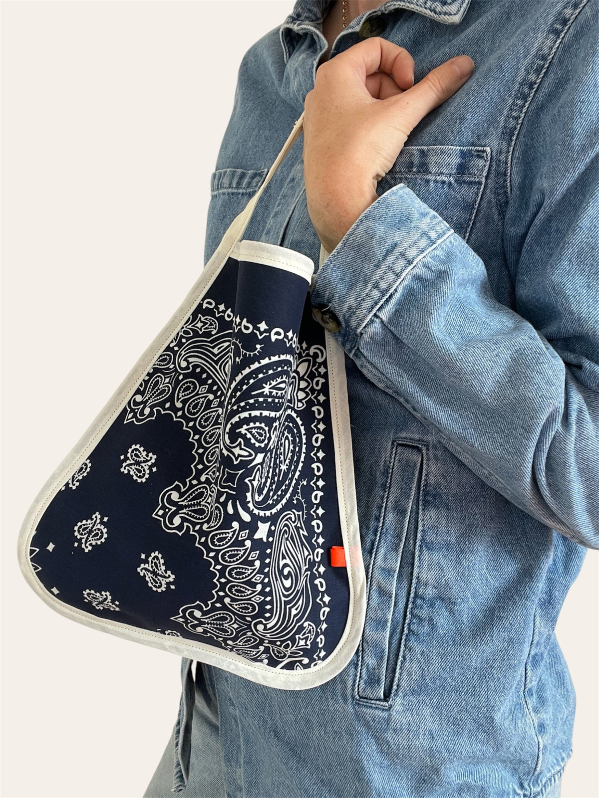 Slimbag petit sac en bandana Kombinaison, fait main à Paris – photo 2