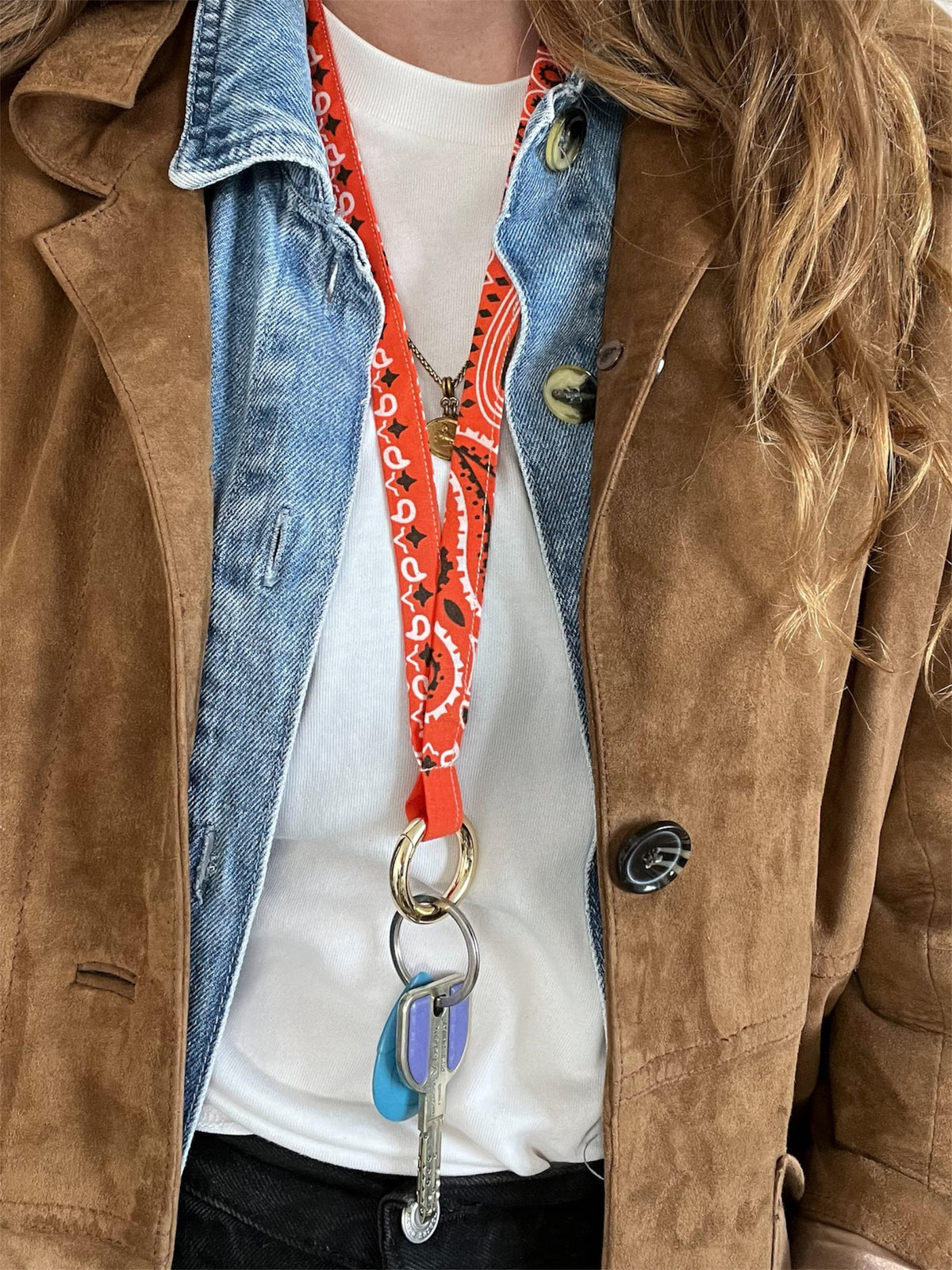 Porte-clés en bandana Kombinaison, fait main à Paris – photo 7