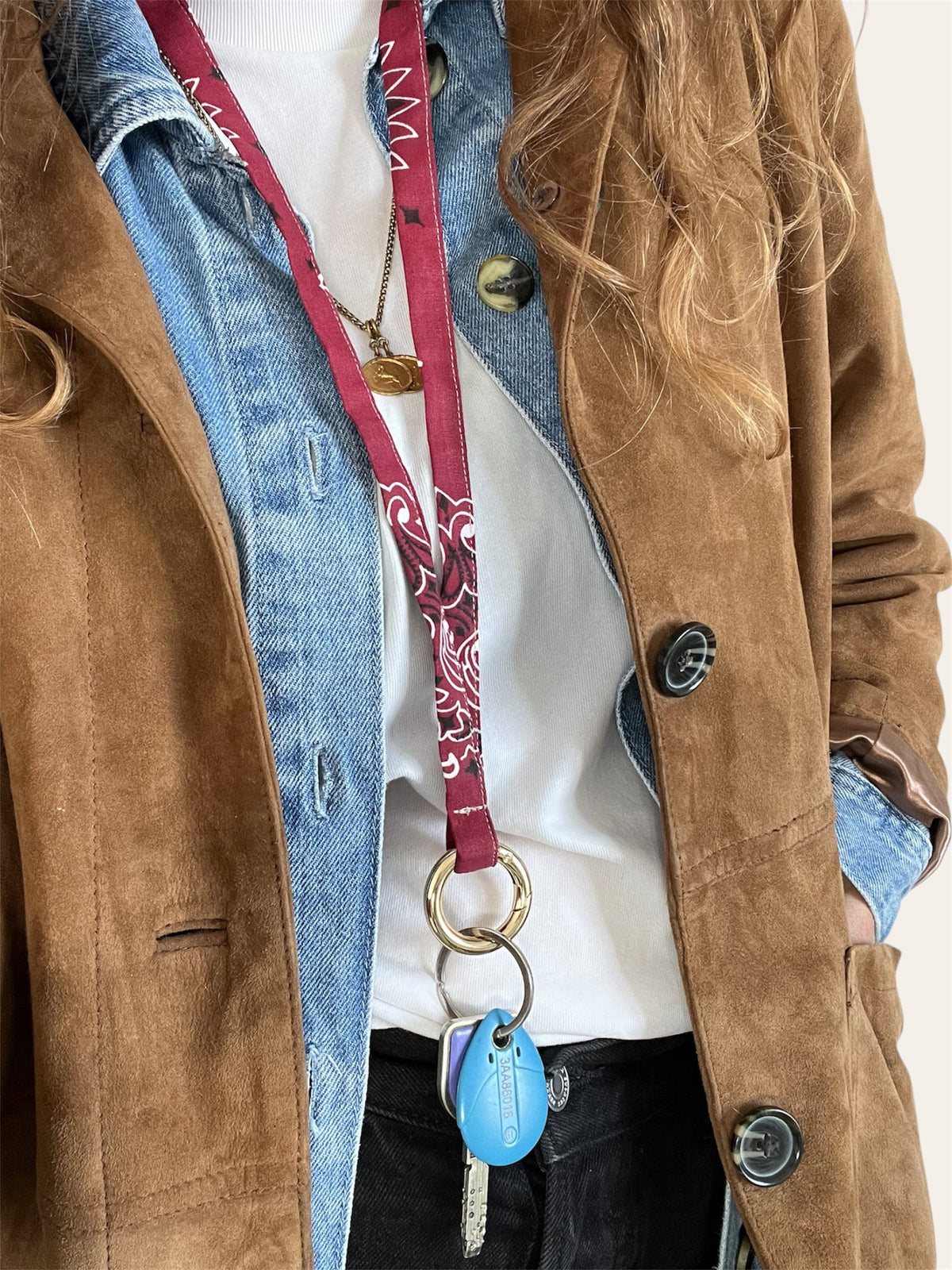 Porte-clés en bandana Kombinaison, fait main à Paris – photo 8