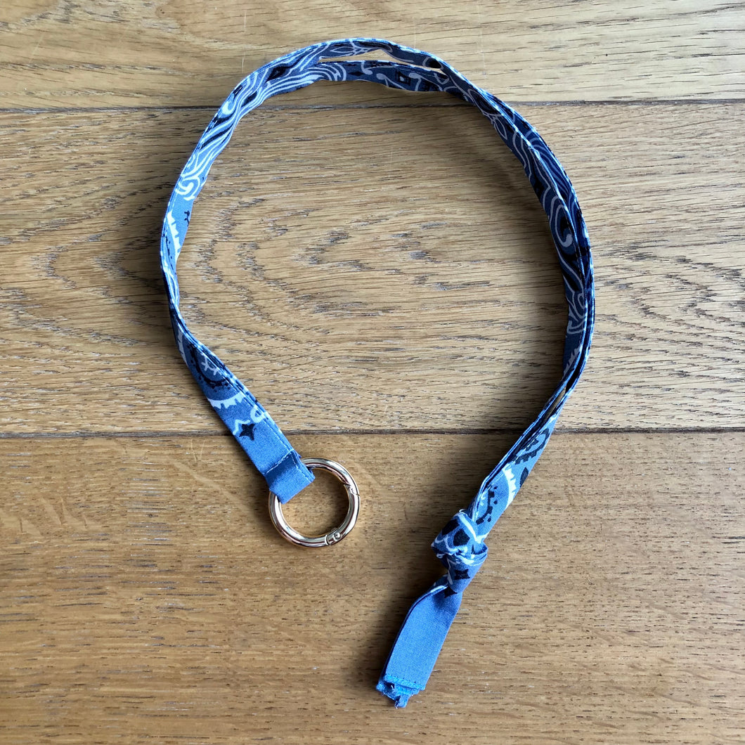 Porte-klés Bleu Chambray
